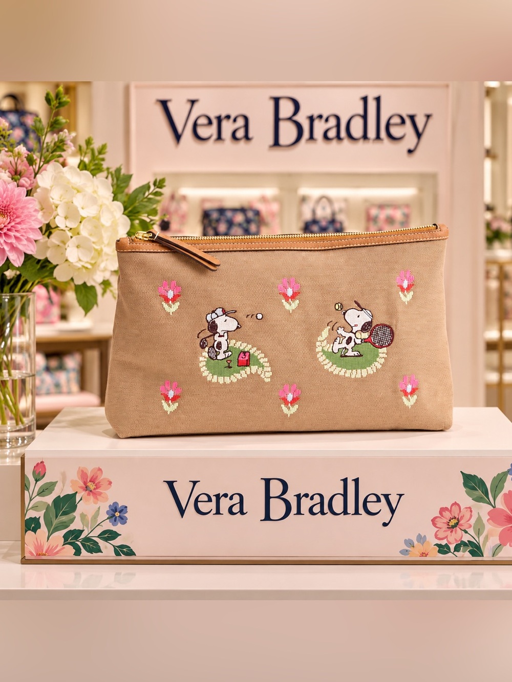 NWT Vera Bradley x Peanuts Snoopy Pouch